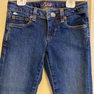 Lacoste girls size 4 jeans